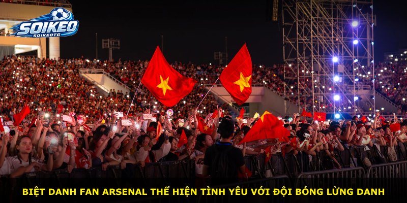 Biệt danh fan Arsenal thể hiện tình yêu với đội bóng lừng danh