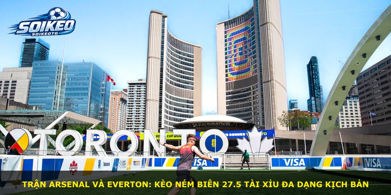 Trận Arsenal và Everton: Kèo ném biên 27.5 tài xỉu đa dạng kịch bản
