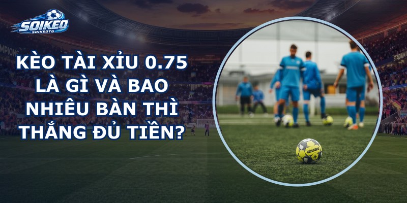 Kèo Tài Xỉu 0.75 Là Gì
